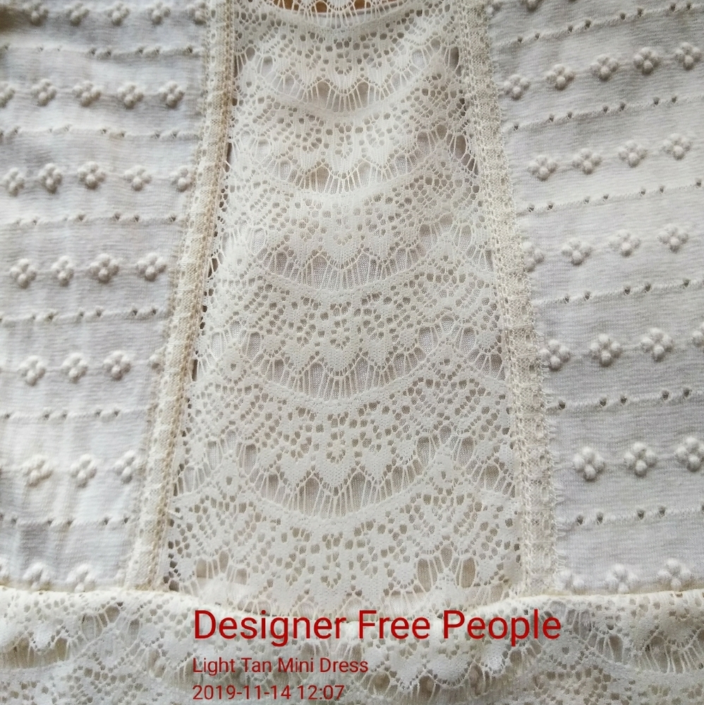 Free People Gorgeous Shell Coquille Lace Mini